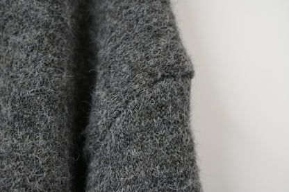 秋冬・撞色邊蝴蝶結暖笠笠毛衣 2色入 1W21142