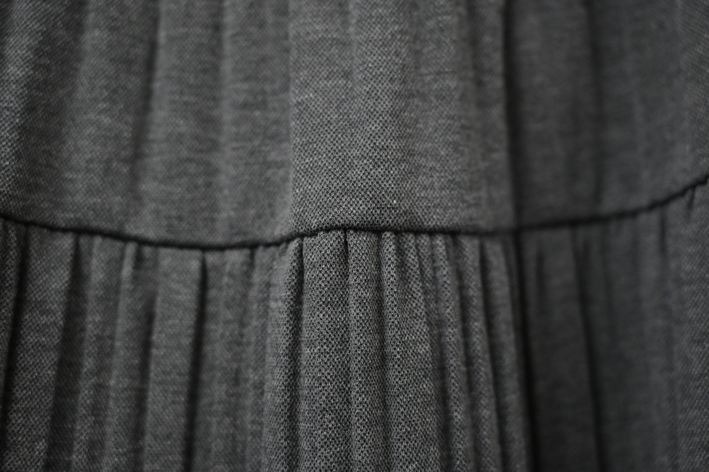 秋冬・全橡筋百褶半身裙 2色入  1W61143