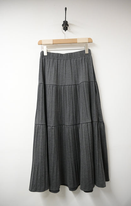 秋冬・全橡筋百褶半身裙 2色入  1W61143