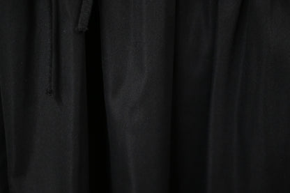 秋冬・抽繩橫間柔軟針織拼接連身裙 2色入 1W61146