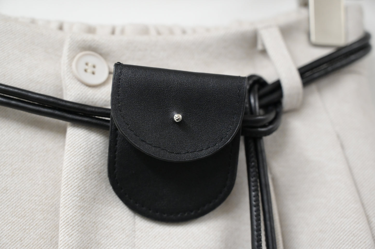 秋冬・保暖滑滑絨料半身裙連belt 2色入 1W61163