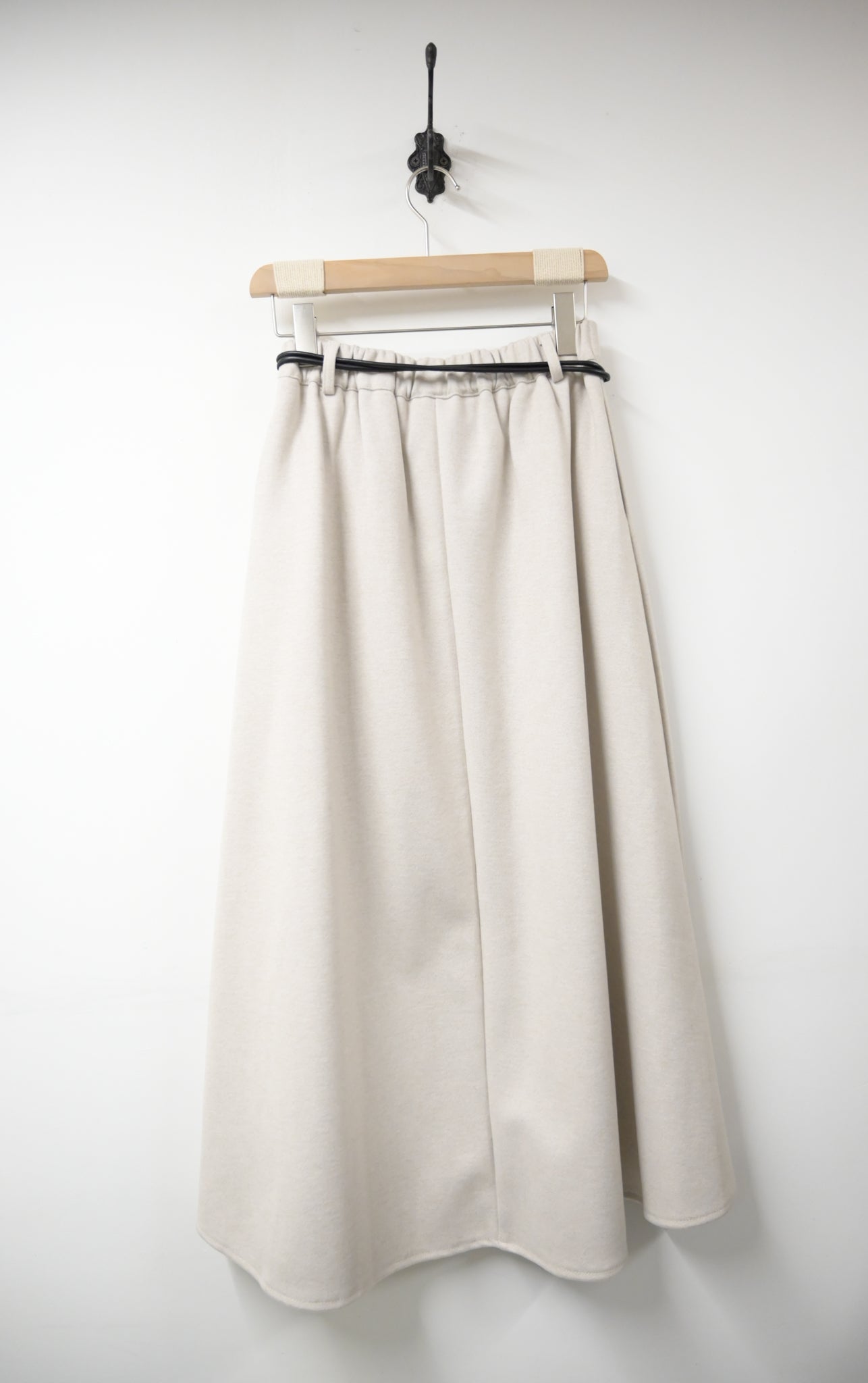 秋冬・保暖滑滑絨料半身裙連belt 2色入 1W61163