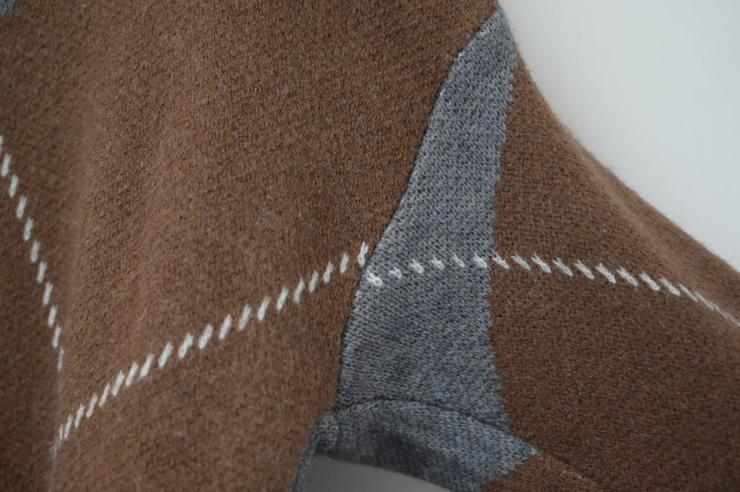 秋冬・學院風菱形格仔冷衫 2色入 1W61204