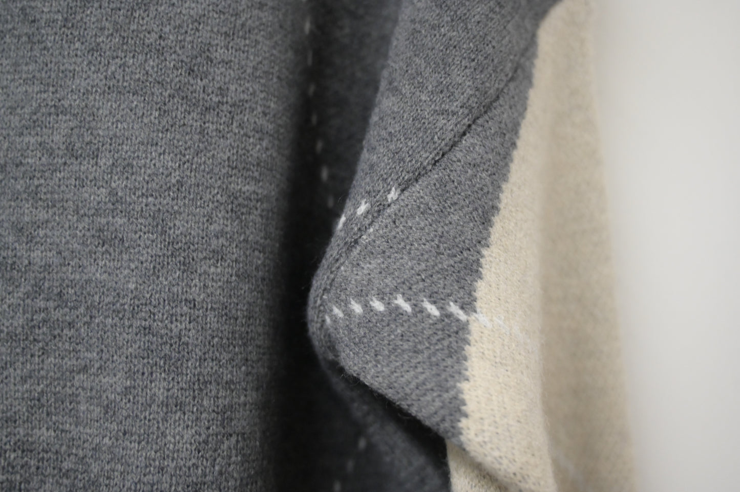 秋冬・學院風菱形格仔冷衫 2色入 1W61204