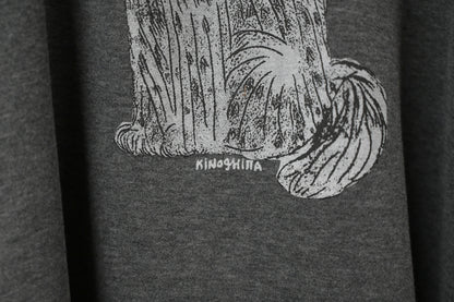 秋冬・狗仔印花薄抓毛上衣 2色入 1W51203