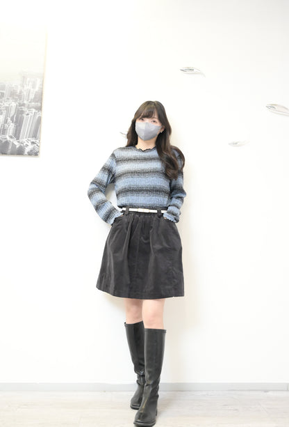 秋冬・絲絨加絨全橡筋短裙 2色入 1W61218