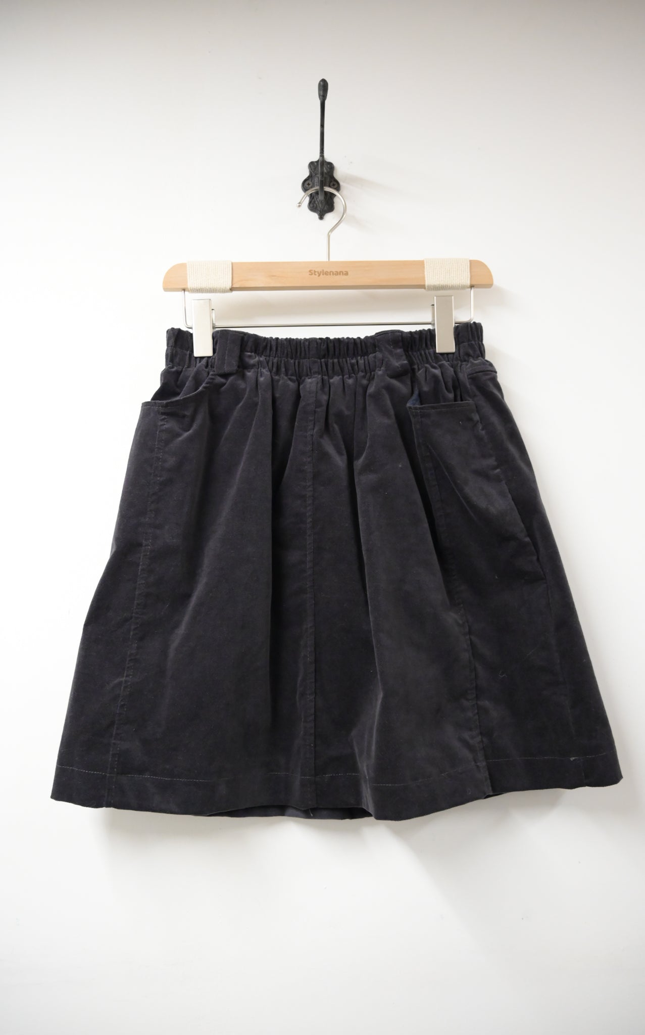 秋冬・絲絨加絨全橡筋短裙 2色入 1W61218