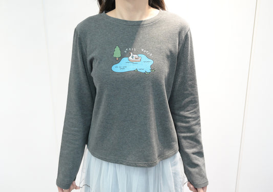 秋冬・薄絨鴨仔船上衣 2色入 1W51225