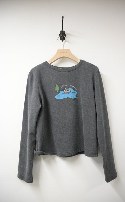 秋冬・薄絨鴨仔船上衣 2色入 1W51225