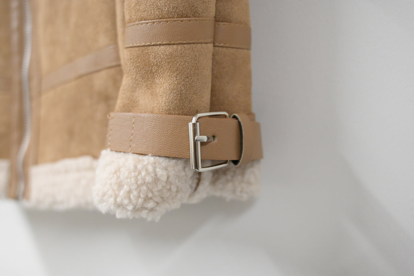 秋冬・麂皮羊羔毛無袖外套 2色入 1W61229