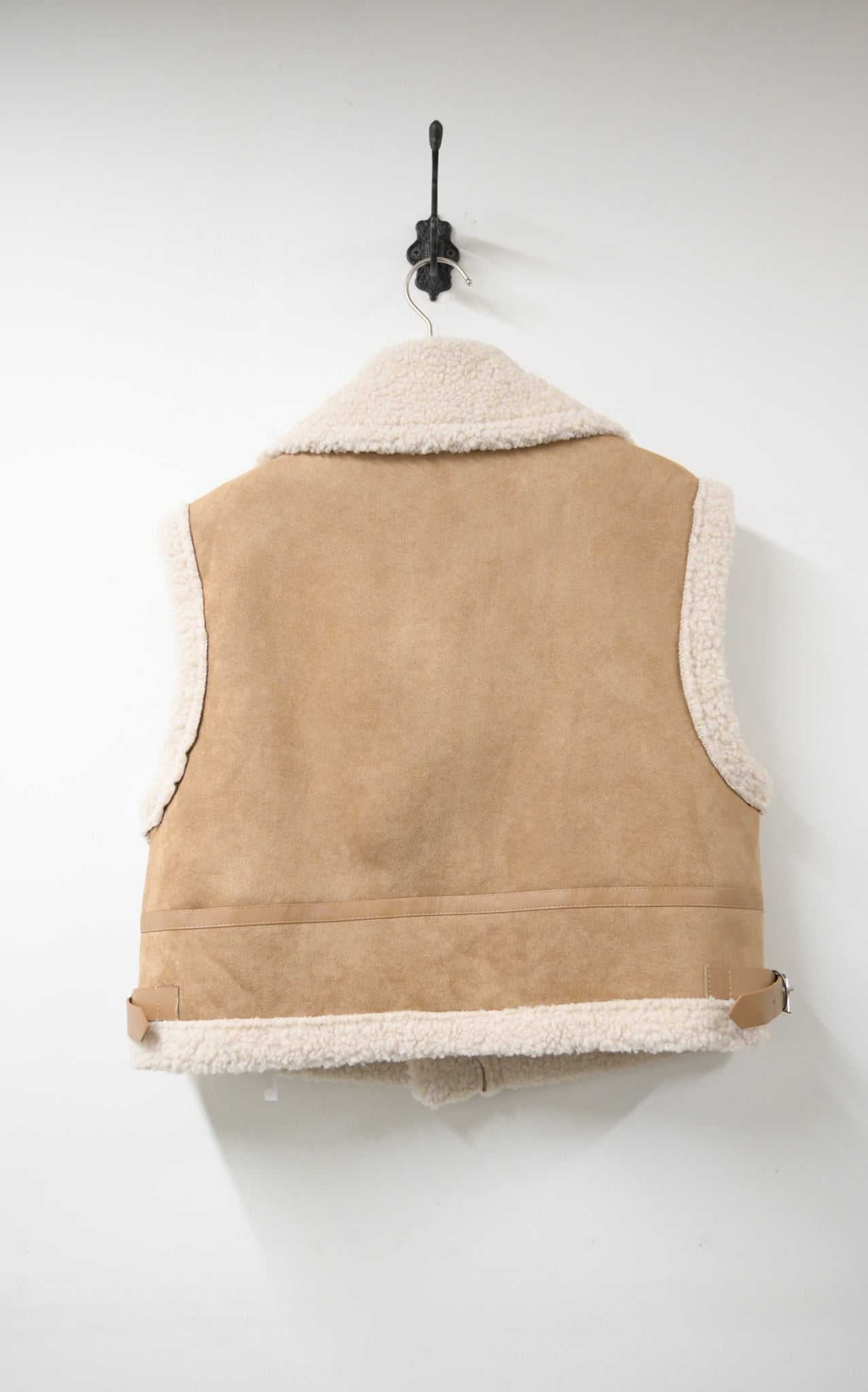 秋冬・麂皮羊羔毛無袖外套 2色入 1W61229