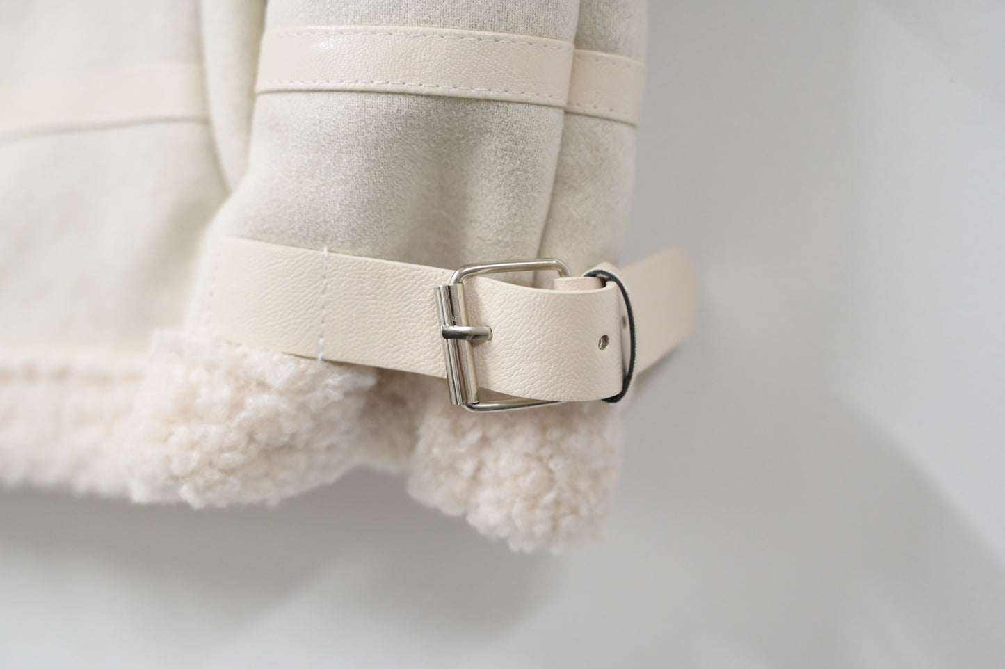 秋冬・麂皮羊羔毛無袖外套 2色入 1W61229