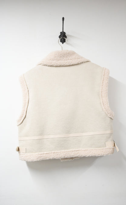 秋冬・麂皮羊羔毛無袖外套 2色入 1W61229