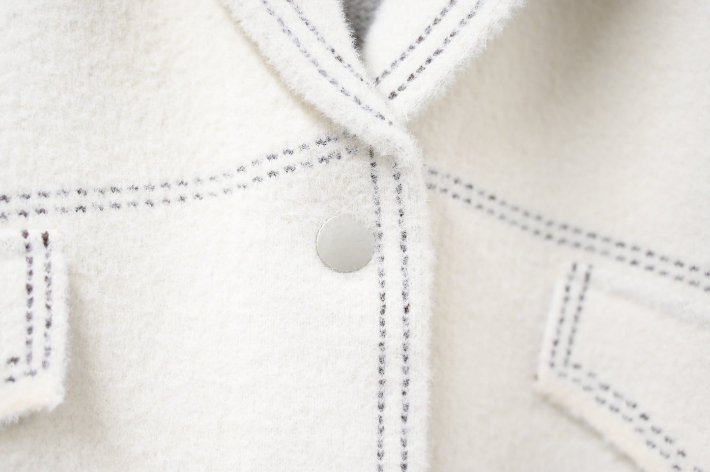 秋冬·明線啪鈕密針織反領外套 2色入
1W61119