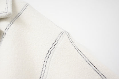 秋冬·明線啪鈕密針織反領外套 2色入
1W61119