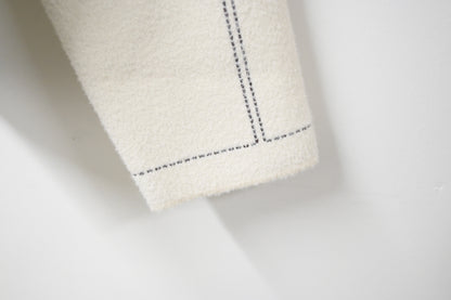 秋冬·明線啪鈕密針織反領外套 2色入
1W61119