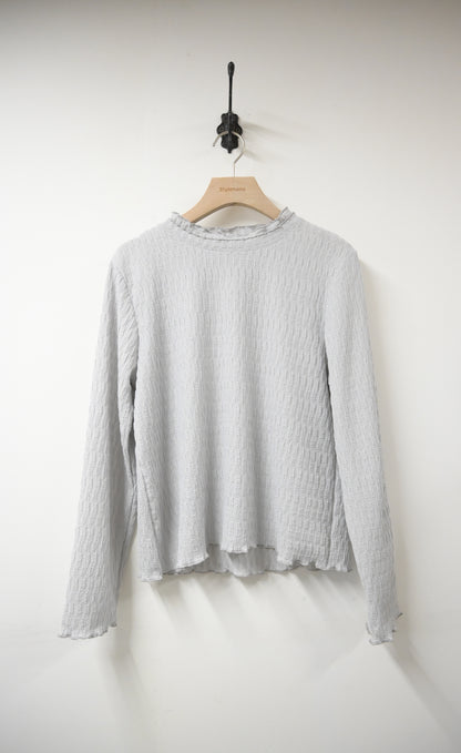 秋冬・免熨皺皺薄長袖 3色入 1W51234