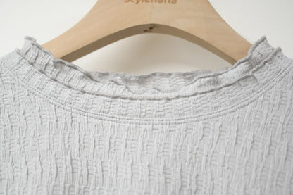 秋冬・免熨皺皺薄長袖 3色入 1W51234