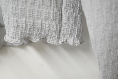 秋冬・免熨皺皺薄長袖 3色入 1W51234