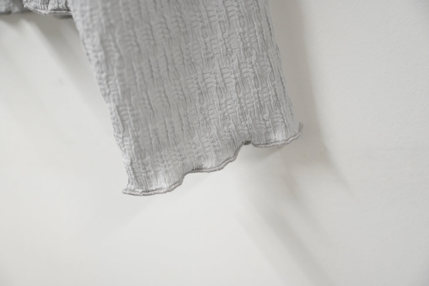 秋冬・免熨皺皺薄長袖 3色入 1W51234