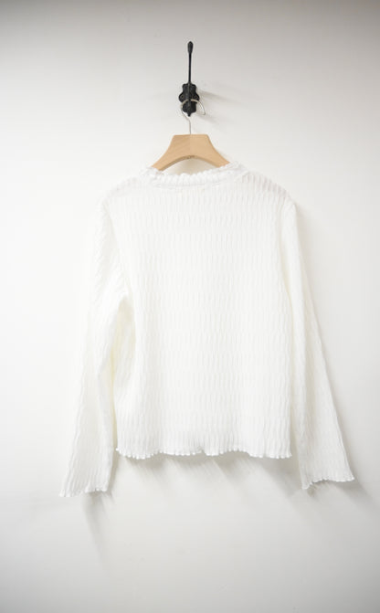 秋冬・免熨皺皺薄長袖 3色入 1W51234