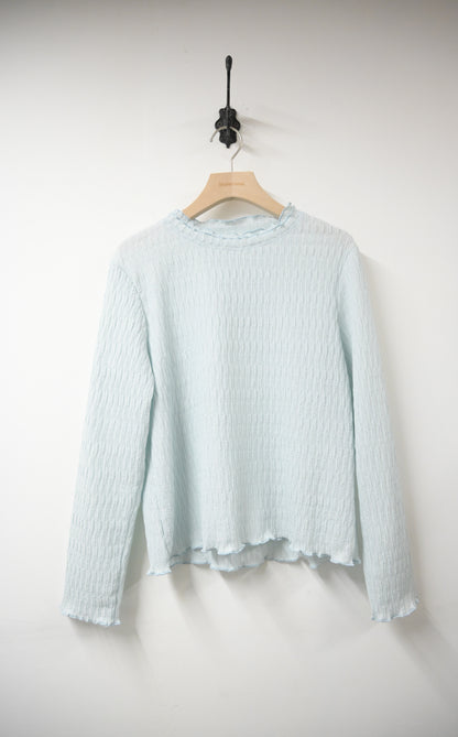 秋冬・免熨皺皺薄長袖 3色入 1W51234