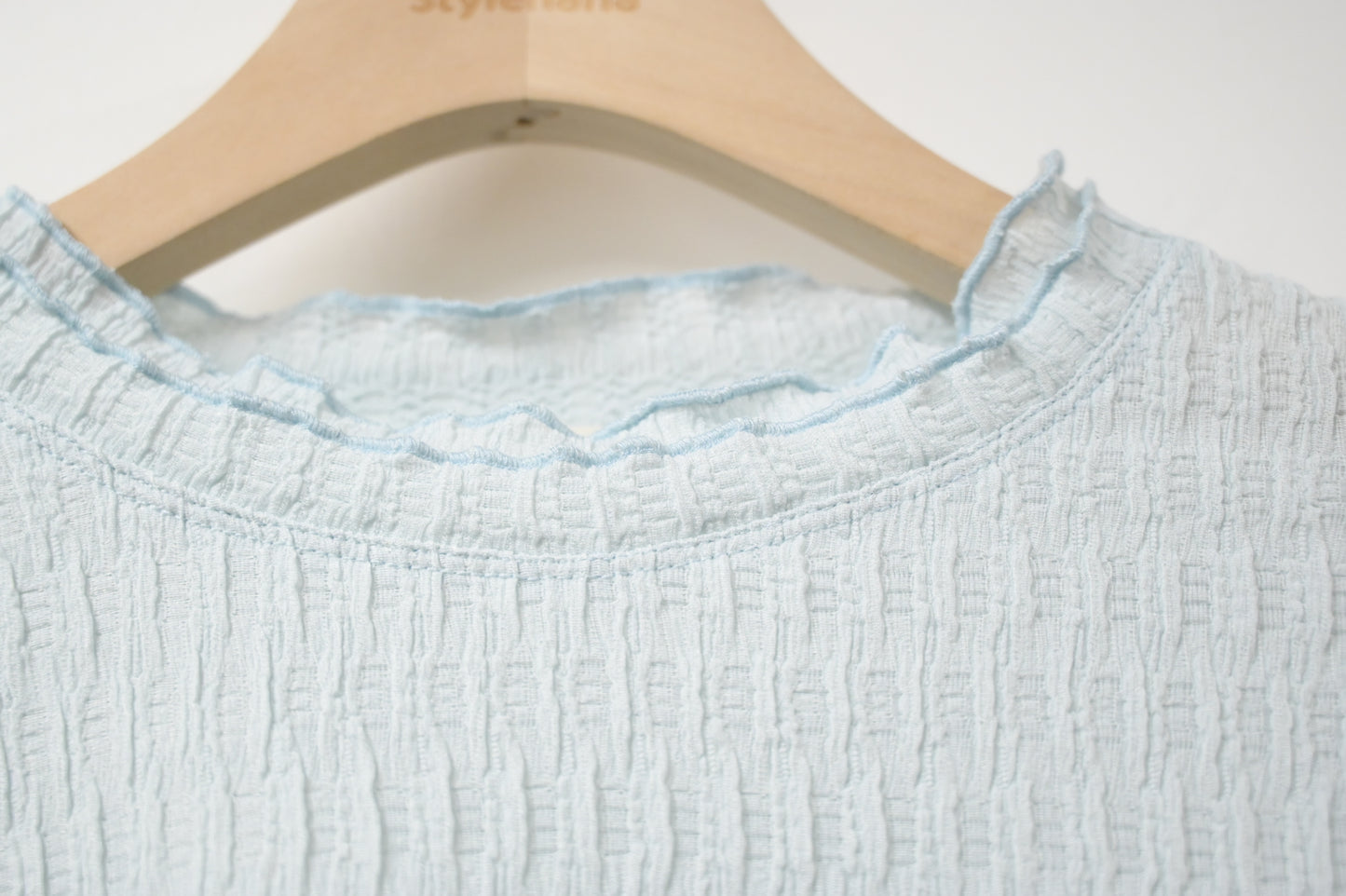 秋冬・免熨皺皺薄長袖 3色入 1W51234