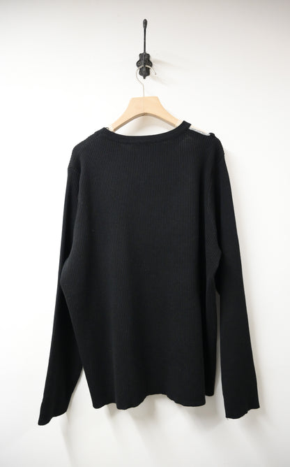 秋冬・透視波點針織上衣 2色入 1W61233