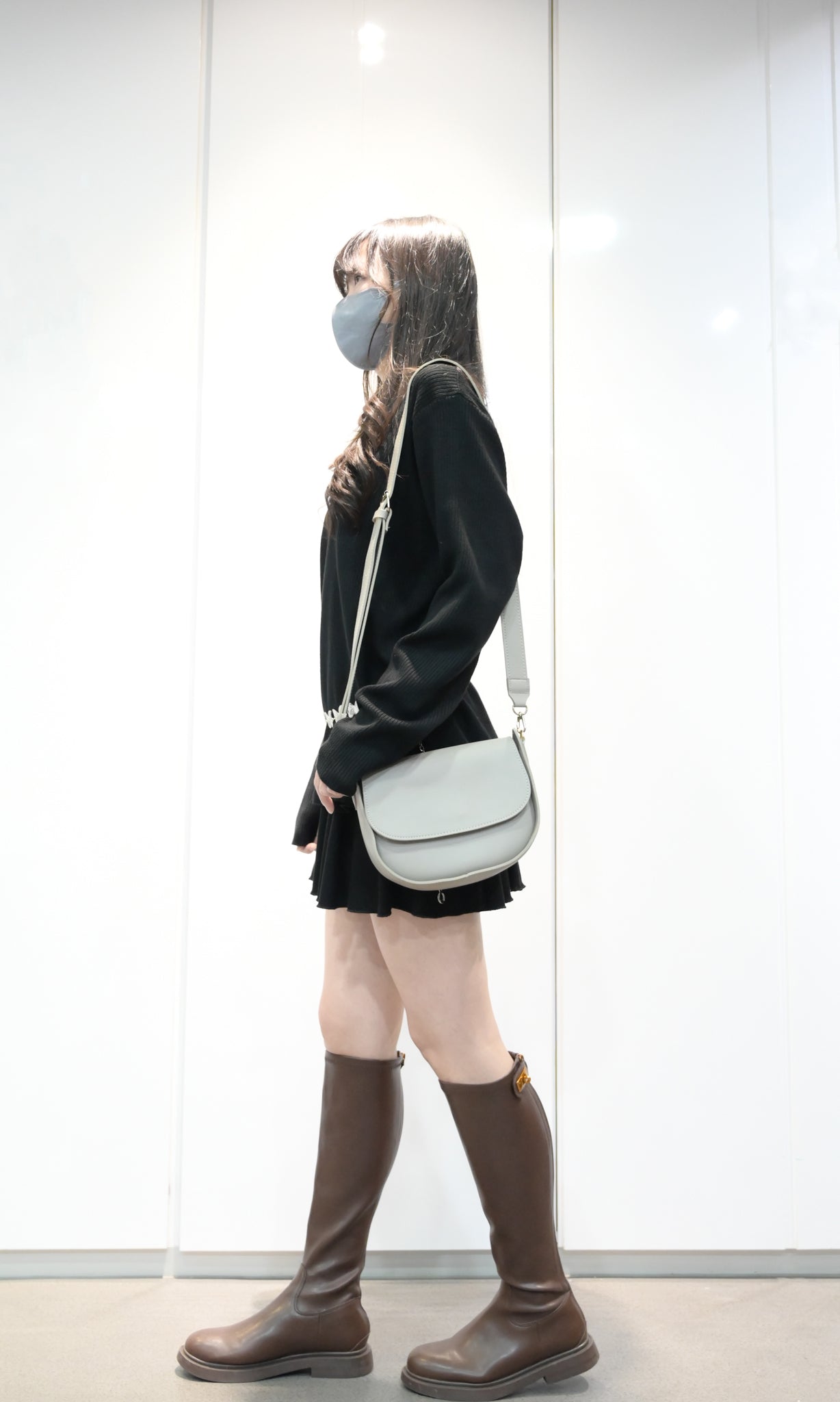 秋冬・透視波點針織上衣 2色入 1W61233