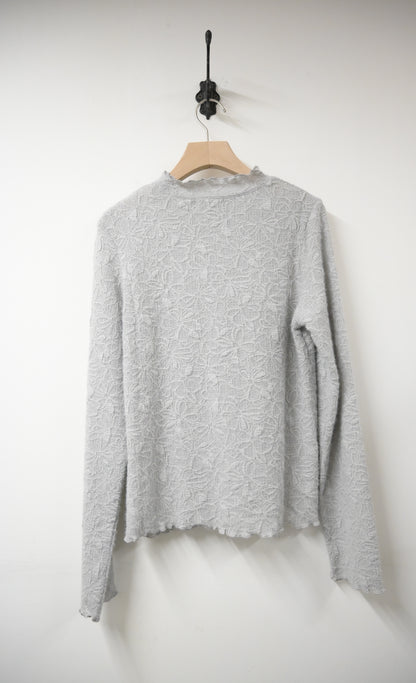 秋冬・暗紋花花超彈布料上衣 2色入 1W11235