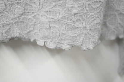 秋冬・暗紋花花超彈布料上衣 2色入 1W11235