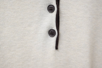 秋冬・撞色超親膚彈性針織衫 2色入  1W61237