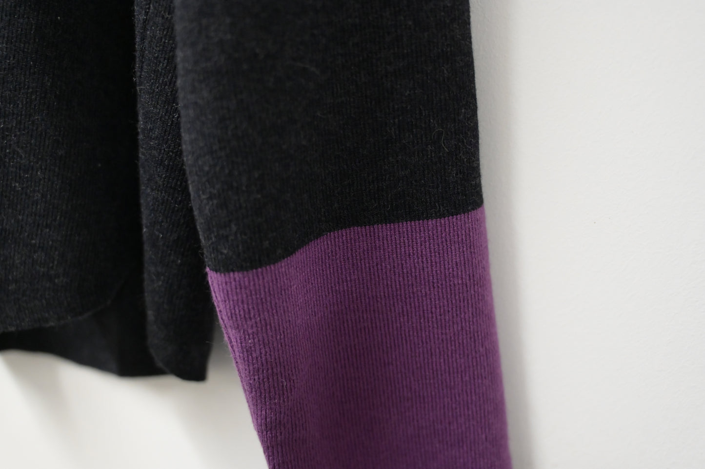 秋冬・撞色超親膚彈性針織衫 2色入  1W61237