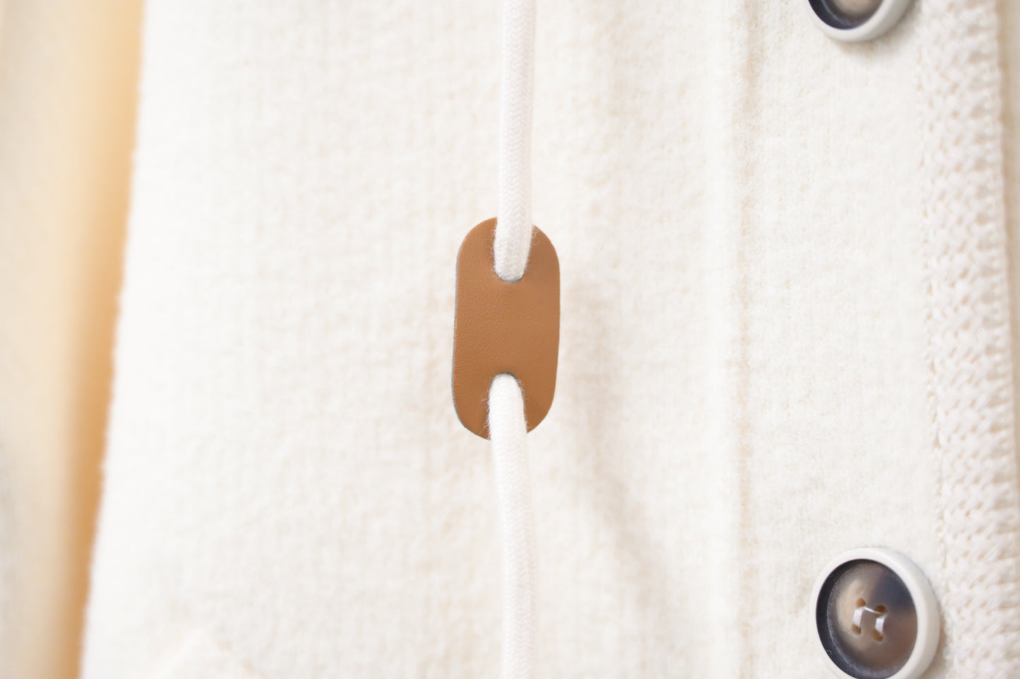 秋冬・可拆帽超幼針織減齡外套 2色入 1W61241