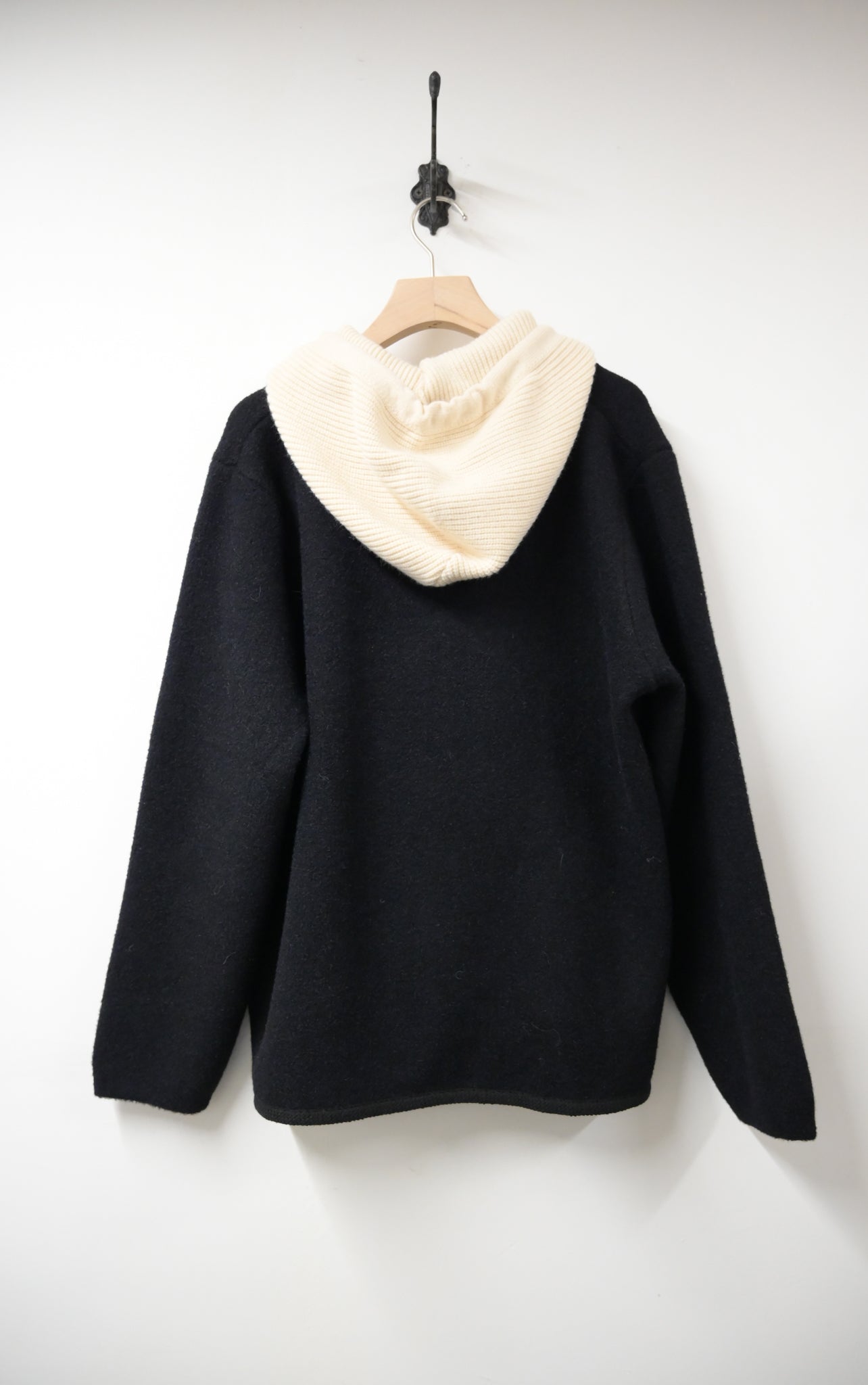 秋冬・可拆帽超幼針織減齡外套 2色入 1W61241