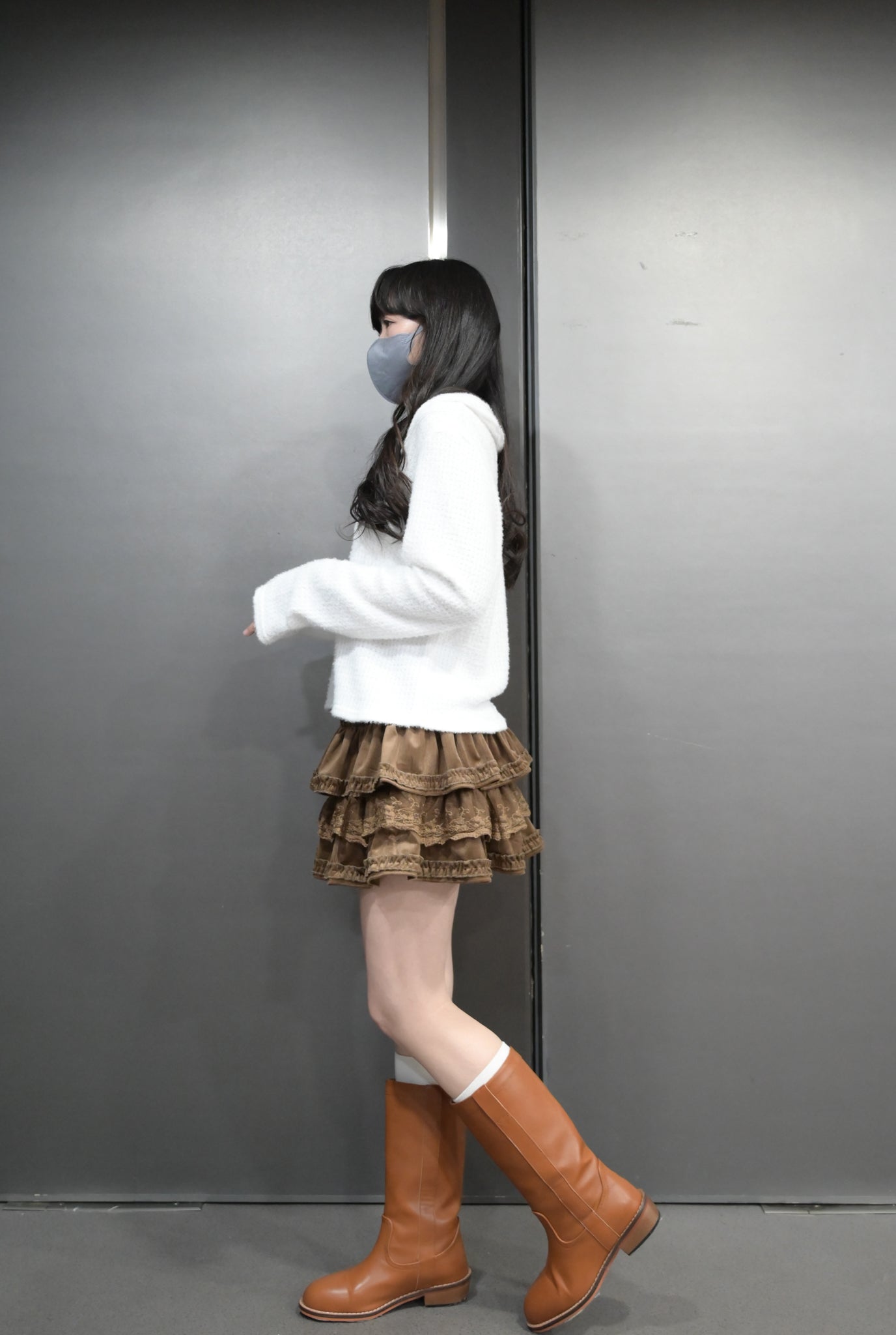 秋冬・層次感蛋糕短裙褲 2色入 1W60106