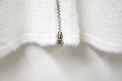 秋冬・反領雙拉鍊毛毛外套仔 2色入 1W10101