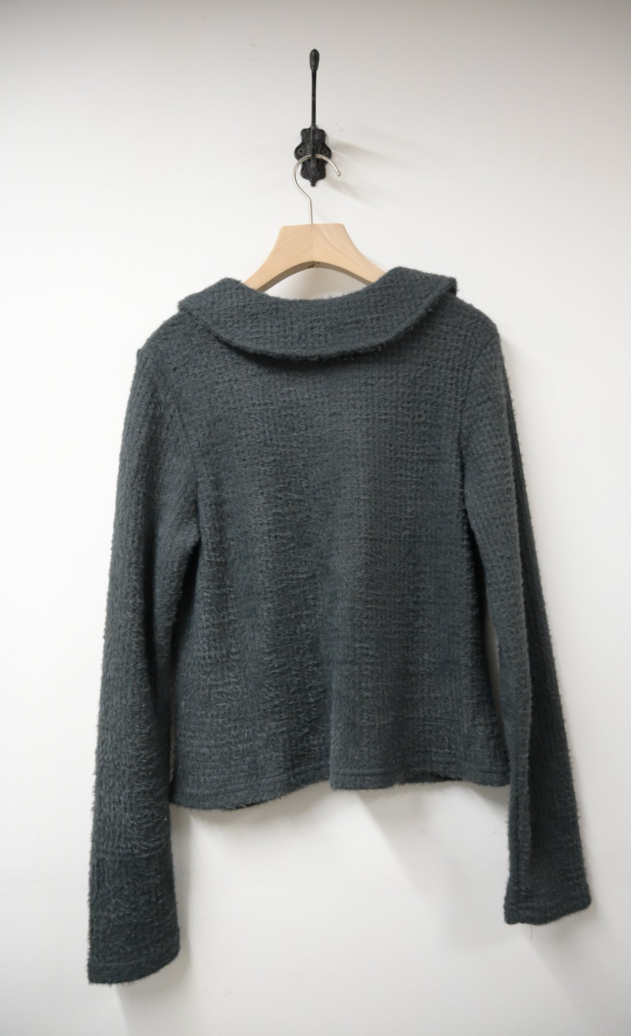 秋冬・反領雙拉鍊毛毛外套仔 2色入 1W10101