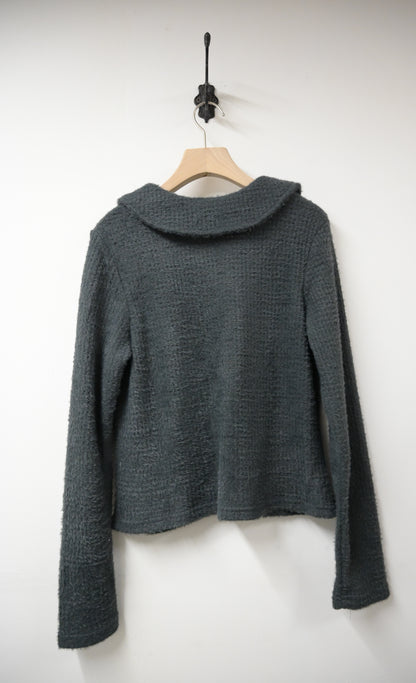 秋冬・反領雙拉鍊毛毛外套仔 2色入 1W10101