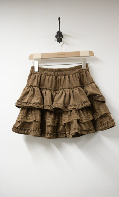 秋冬・層次感蛋糕短裙褲 2色入 1W60106