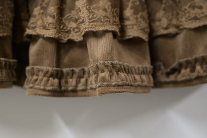 秋冬・層次感蛋糕短裙褲 2色入 1W60106