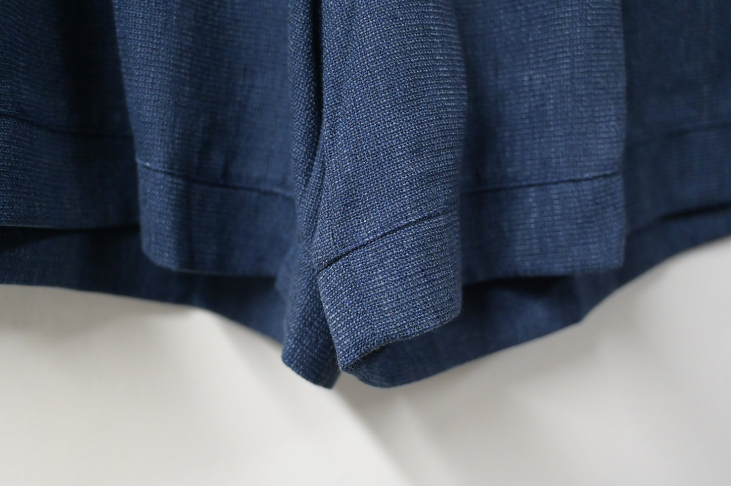 秋冬・小香風金鈕混色棉麻短褲 2色入 1W00108