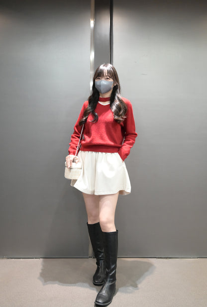 秋冬・超彈腰闊腳厚絨短褲 3色入 1W60114