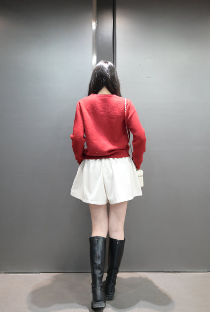 秋冬・鏤空領口溫暖柔軟冷衫 3色入1W60111