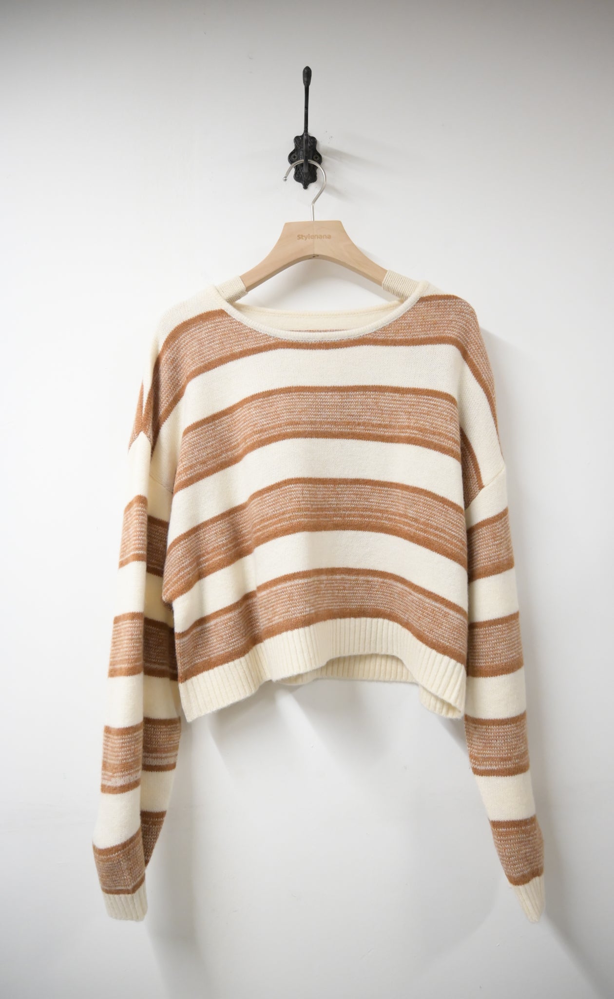 秋冬・軟熟親膚橫間針織衫 2色入 1W60110