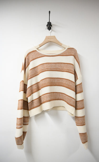 秋冬・軟熟親膚橫間針織衫 2色入 1W60110