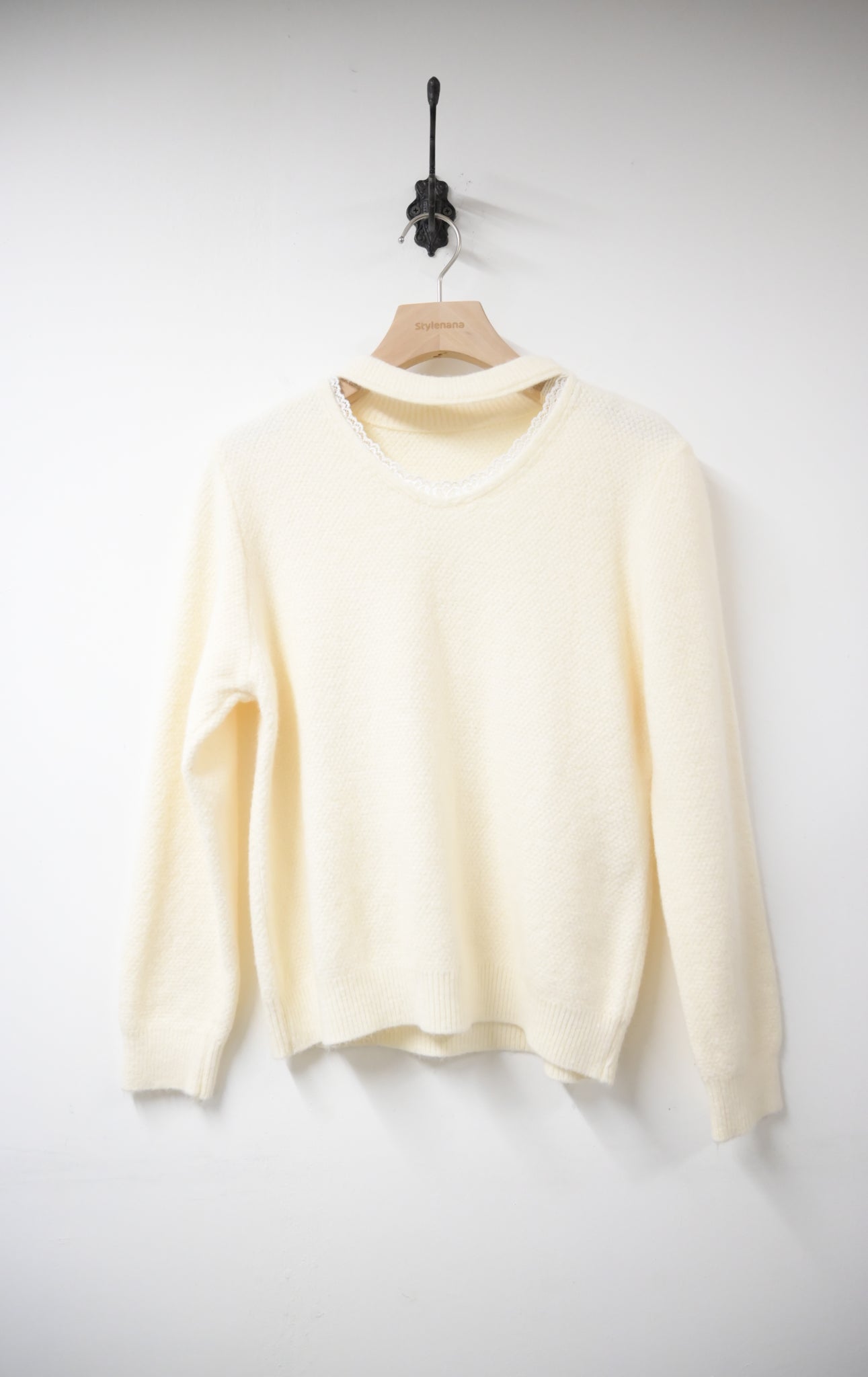 秋冬・鏤空領口溫暖柔軟冷衫 3色入1W60111