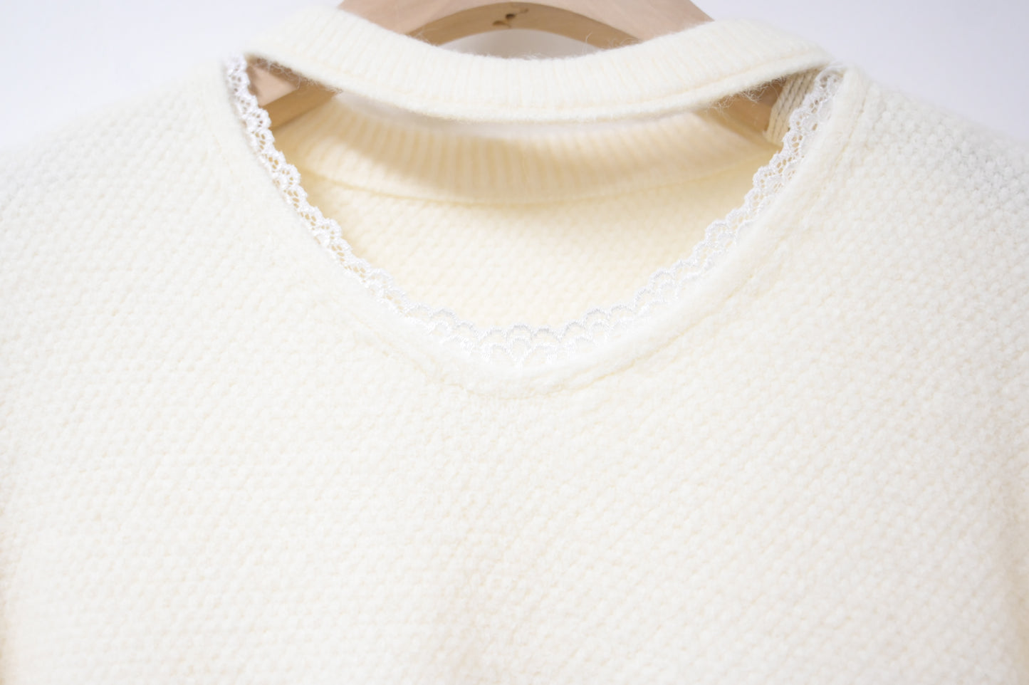 秋冬・鏤空領口溫暖柔軟冷衫 3色入1W60111