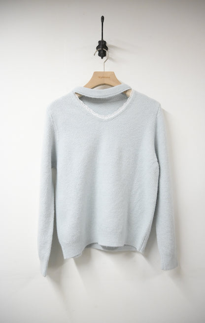 秋冬・鏤空領口溫暖柔軟冷衫 3色入1W60111