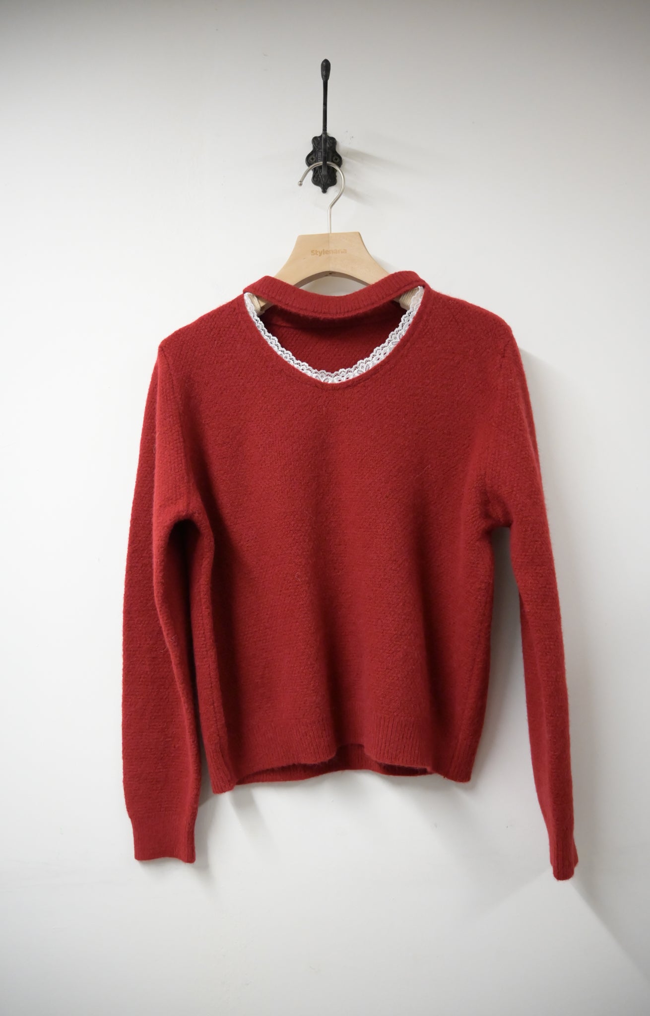 秋冬・鏤空領口溫暖柔軟冷衫 3色入1W60111